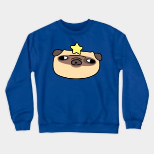 Star Pug Face Crewneck Sweatshirt